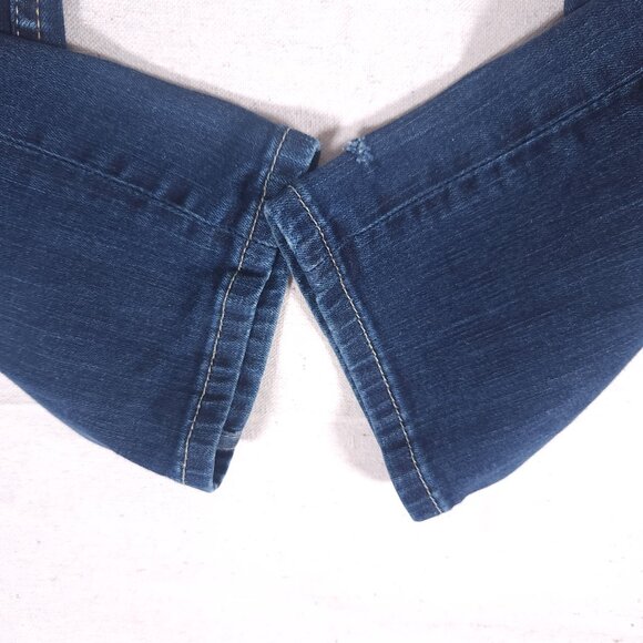 BKE Denim Kate Straight Blue Jeans Womens Size 28S x 29.5 Dark Wash Pants FLAWS - Picture 13 of 16